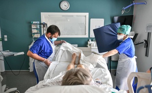La baisse du nombre de patients Covid hospitalisés à Lyon se confirme.(Illustration)