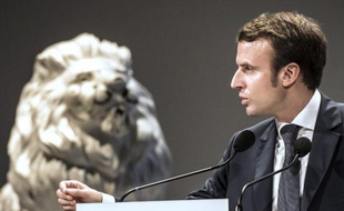 Le ministre de l'Economie Emmanuel Macron à Lyon le 9 octobre 2014