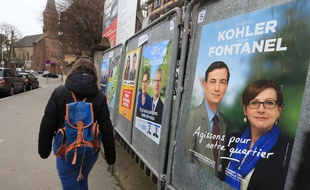Christel Kohler et Alain Fontanel, binôme de la gauche dans le canton Strasbourg-4.