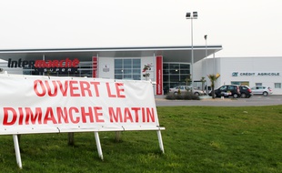 Le magasin Intermarché de La Mézière, près de Rennes, ouvrait le dimanche matin jusqu'en 2016.