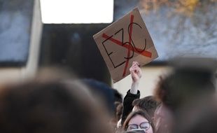 Une manifestation contre la réforme du baccalauréat, le 20 janvier 2020 à Montfort-sur-Meu (Ile-et-Vilaine).