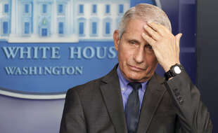 Anthony Fauci lors d'une conférence de presse à la Maison Blanche à Washington, le 13 avril.