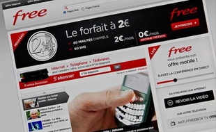 L'offre d'abonnement au mobile sur le site Internet de Free, le 12 janvier 2012.