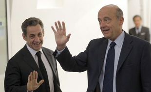 Nicolas Sarkozy et Alain Juppé, le 3 décembre 2014 à Paris.