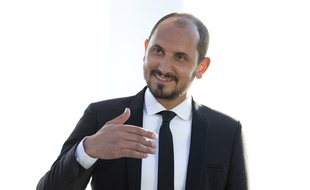 Karim Rissouli dans le «Grand Journal» de Canal+ le 22 mai 2015