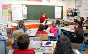 Une classe dans une école primaire nantaise (illustration)