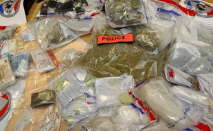 Lille, le 26 octobre 2012. Importante saisie de drogue dans le quartier sensible de Lille Sud.