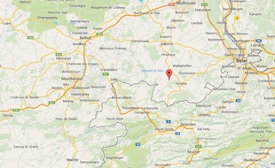 Google Map de Moernach (Haut-Rhin).
