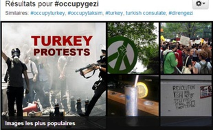 En Turquie, les opposants à Erdogan se rassemblent notamment via Twitter avec le hashtag "occupygezi.