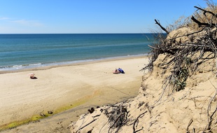 La plage de Carcans en 2018.