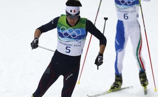 Jason Lamy Chappuis, médaille d'or aux Jeux olympiques d'hiver de Vancouver en combiné nordique le 14 février 2010.