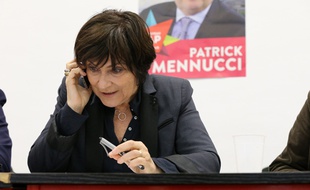 Marie-Arlette Carlotti, ministre déléguée aux Personnes âgées et candidate dans le 3e secteur de Marseille, le 15 mars 2014.