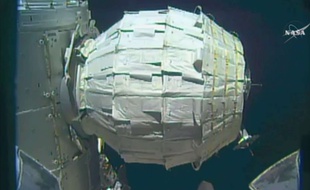 Le module Beam gonflé pour la première fois par la Nasa, le 28 mai 2016.
