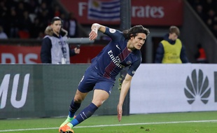 Edinson Cavani lors du match entre le PSG et Lille le 7 février 2017.