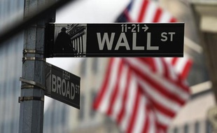 Wall Street où se trouve le siège de la Bourse de New York