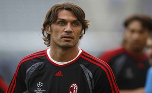 Paolo Maldini, fils de Cesare Maldini, lors de la finale de la Ligue des Champions à Athènes le 22 mai 2007