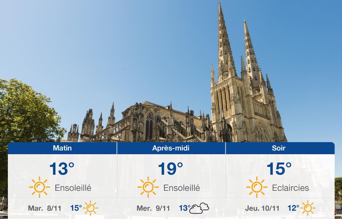 Météo Bordeaux: Prévisions du lundi 7 novembre 2022