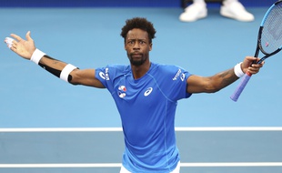Gaël Monfils a remporté le premier point des Bleus face au Chili lors de l'ATP Cup, le 4 janvier 2020.