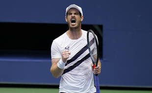 Andy Murray après sa victoire face à Yoshihito Nishioka, à l'US Open le 1er septembre 2020.
