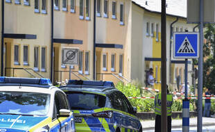 La police allemande est intervenue à Espelkamp, en Allemagne, le jeudi 17 juin 2021 où deux personnes ont été abattues.