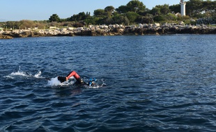 Rémi Camus est passé au large du Cap d'Antibes, début septembre.