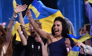 La chanteuse Jamala a remporté l'Eurovision pour l'Ukraine, à Stockholm le 14 mai 2016.