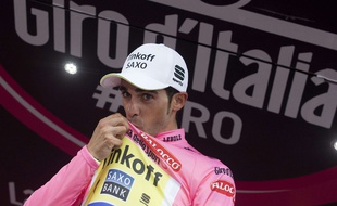 Alberto Contador sur le Giro le 30 mai 2015.