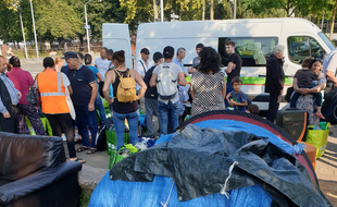 L'évacuation du camp des canonniers le 27 août à Strasbourg s'est déroulée dans le calme.