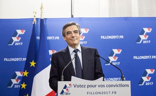 François Fillon est en tête du premier tour de la primaire de la droite et du centre, le 20 novembre 2016.