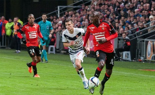 Le désormais ex-Rennais Abdoulaye Doucouré, lors du match SRFC-Bordeaux (2-2), le 22 novembre 2015.