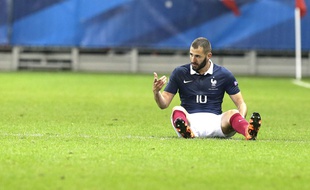 Karim Benzema lors de France-Arménie le 8 octobre 2015.