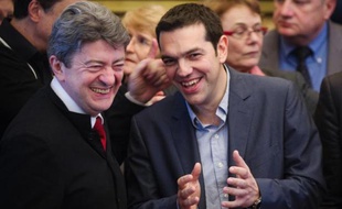 Jean-Luc Mélenchon, coprésident du Parti de gauche (PG), a rencontré lundi le Grec Alexis Tsipras, leader du Syriza (gauche radicale), candidat à la présidence de la Commission européenne au nom de la gauche européenne, "un modèle dans la façon de faire".
