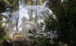Chambre de l'hotel Bulles Attrape Rêves, près de Marseille