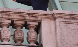 Tom Cruise, sur le tournage de Mission Impossible 5, à Vienne, le 28 août 2014.