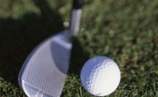 Un club de golf. Illustration.