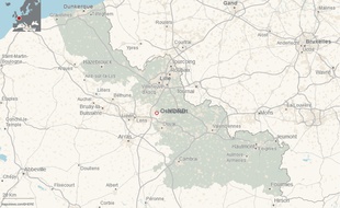 La ville d'Ostricourt, dans le Nord.