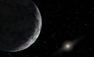 Vue d'artiste de la planète naine 2012 VP113.