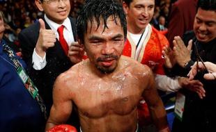 Le boxeur Philippin Manny Pacquiao, lors de son combat face à Miguel Cotto, à Las Vegas, le 14 novembre 2009.