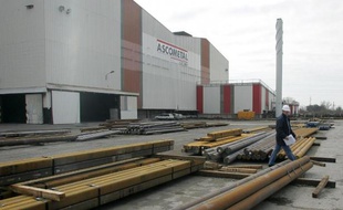 Le site d'Ascométal à Fos-sur-Mer, le 20 mars 2006