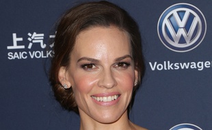 L'actrice Hilary Swank à Los Angeles