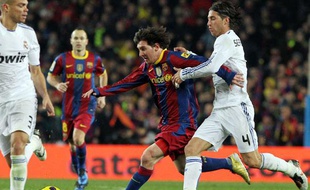 Le défenseur madrilène Sergio Ramos lors du Clasico contre Barcelone, le 29 novembre dernier.