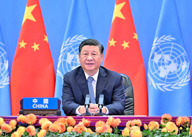 En 2021, Xi Jinping, le Président chinois.