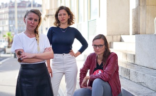 Anaïs Bourdet, Elsa Miské et Margaïd Quioc, l'équipe du podcast féministe marseillais YESSS.