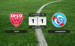 Dijon - RC Strasbourg: Dijon et le RC Strasbourg font match nul 1-1