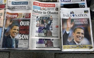 La presse kényane salue jeudi à la "Une" la victoire à l'investiture démocrate pour la présidentielle américaine du "fils de la nation", le sénateur Barack Obama, dont le père était kényan.