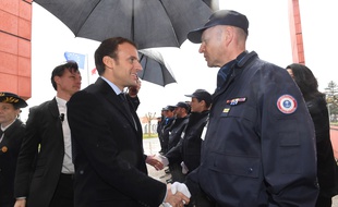Emmanuel Macron le 6 mars 2018 à Agen pour présenter sa réforme pénale.