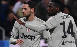Blaise Matuidi a essuyé des cris de singe pendant Cagliari-Juventus, le 2 avril 2019.