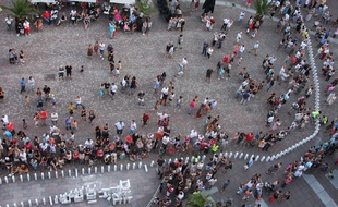 Le projet «Dominoes» avait sillonné les rues de Mulhouse en 2014.