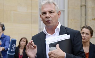 Le secrétaire général de la CGT Thierry Lepaon, à Matignon, le 26 août 2013.