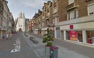 La rue de saint-André, au centre ville de saint-Quentin, où le corps a été retrouvé.